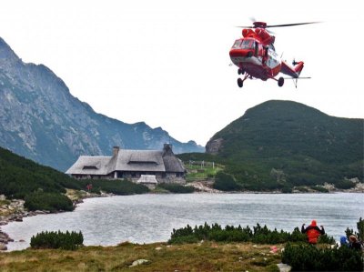 Akcja ratunkowa niedaleko schroniska Akcja ratunkowa niedaleko schroniska
